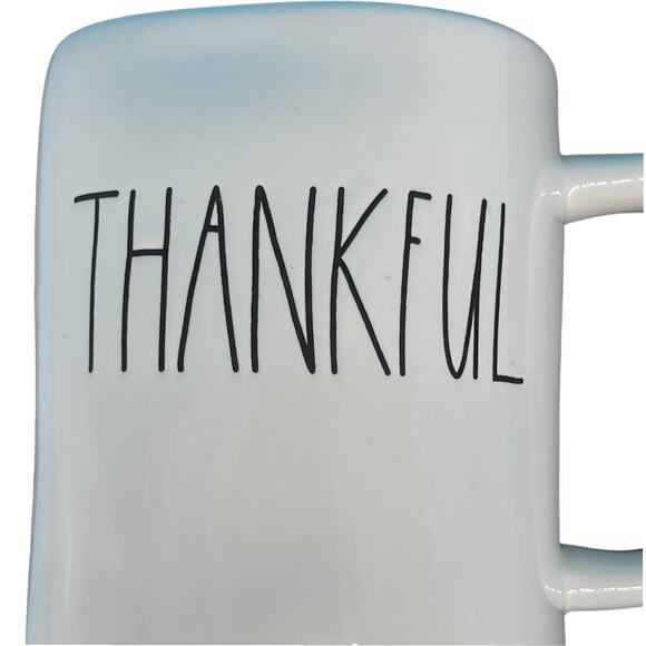 Rae Dunn Thankful White Ceramic Mug -189- Artesian Collection. by Magenta - Picture 3 of 8